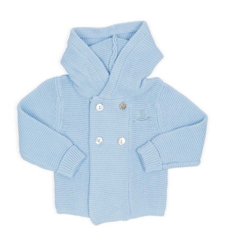 Chaqueta punto clásica Bebé De París azul