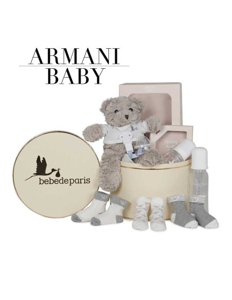 Canastilla Armani Baby Essentials gris