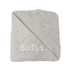 Regalo personalizado manta y Doudou personalizados gris
