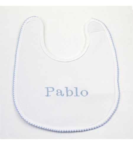 Kit de Regalo Baberos y Chupetes Personalizados azul