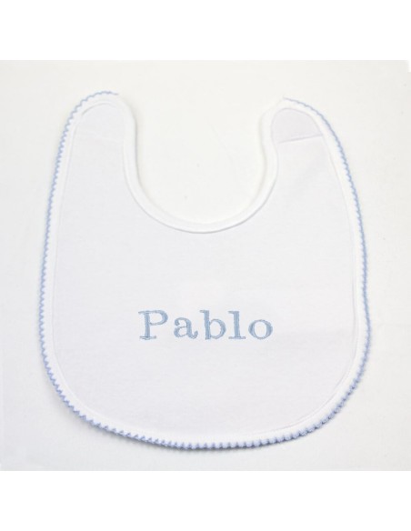 Kit de Regalo Baberos y Chupetes Personalizados azul