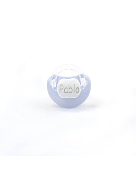 Kit de Regalo Baberos y Chupetes Personalizados azul