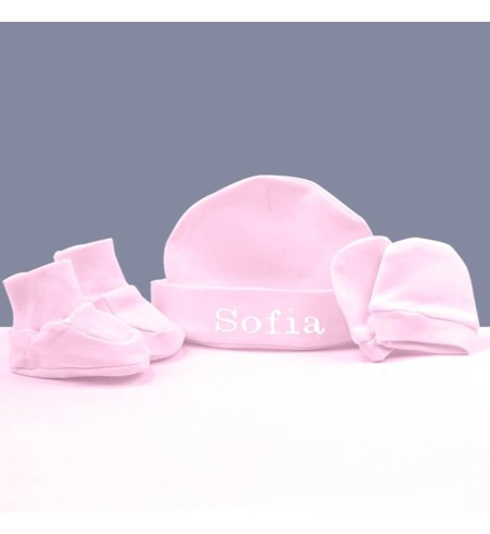 Regalo Conjunto de Ropa Bebé Con Oso de Peluche Rosa