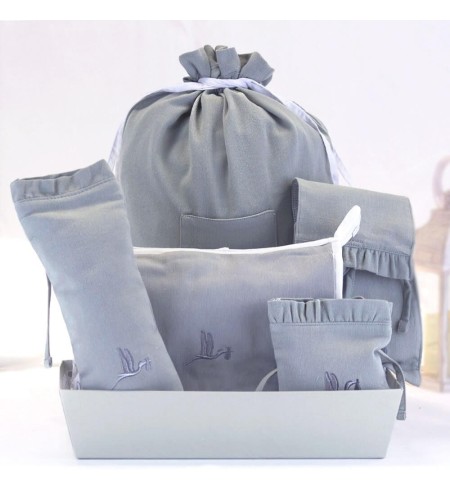 Kit Regalo Fundas Accesorios Bebé  gris