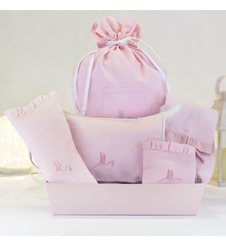 Kit Regalo Fundas Accesorios Bebé rosa
