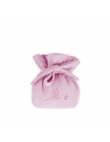 2 chupetes personalizados y guardachupetes rosa