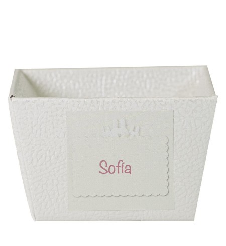 2 chupetes personalizados y guardachupetes rosa